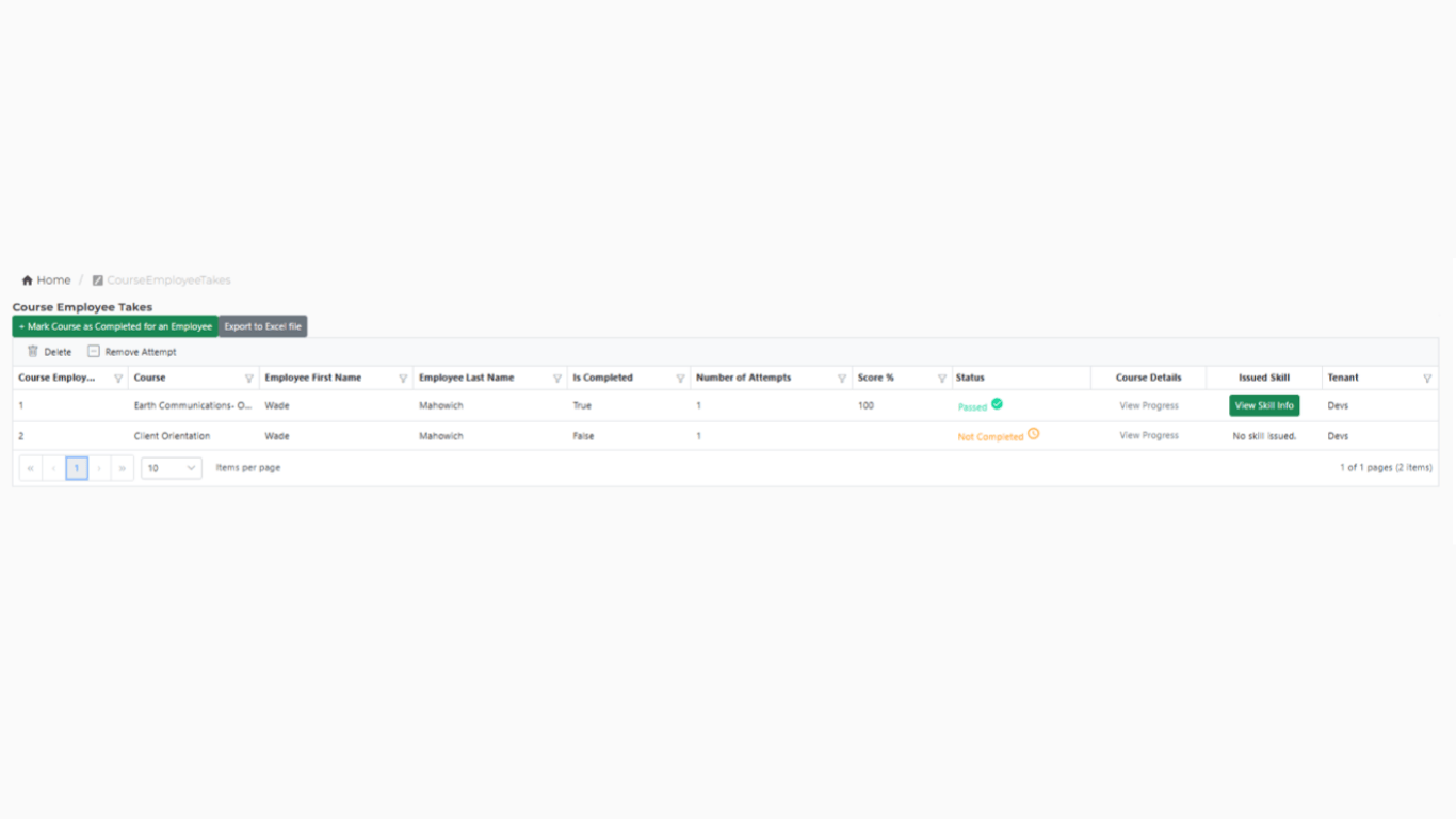 Progress Tracking & Reporting